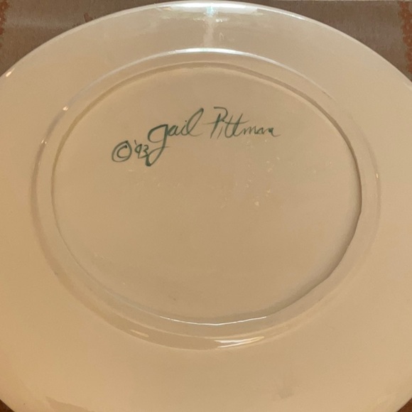 Spectacular Gail Pittman Christmas 14.5” Platter.  Gorgeous &mint condition! - Picture 5 of 6